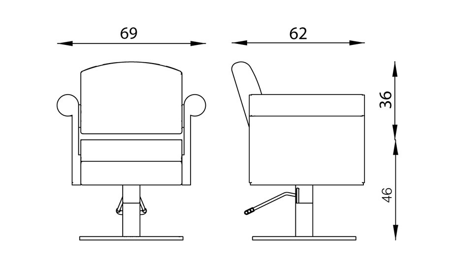 Pietranera Londra Easy Salon Chair